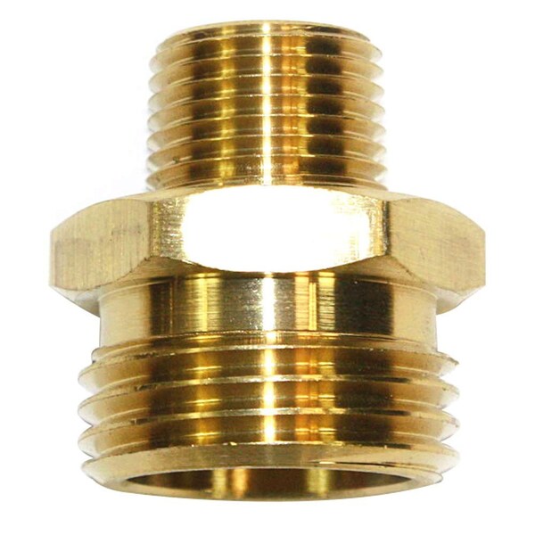 Interstate Pneumatics 3/4 Inch GHT Male x 3/8 Inch Male NPT Hose Fitting FGM016 - main